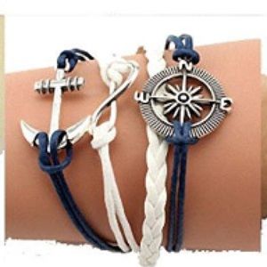 ⚓️Nautical Woven Leather Braided Infinity Bracelet